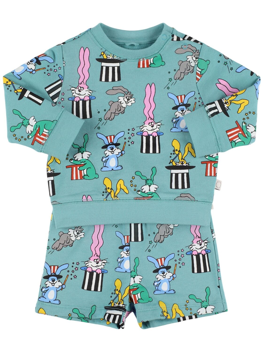 Printed Cotton Sweatshirt & Shorts