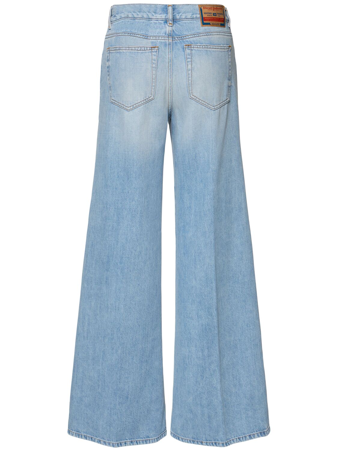 Shop Diesel 1978 D-akemi High Rise Wide Jeans In Blue