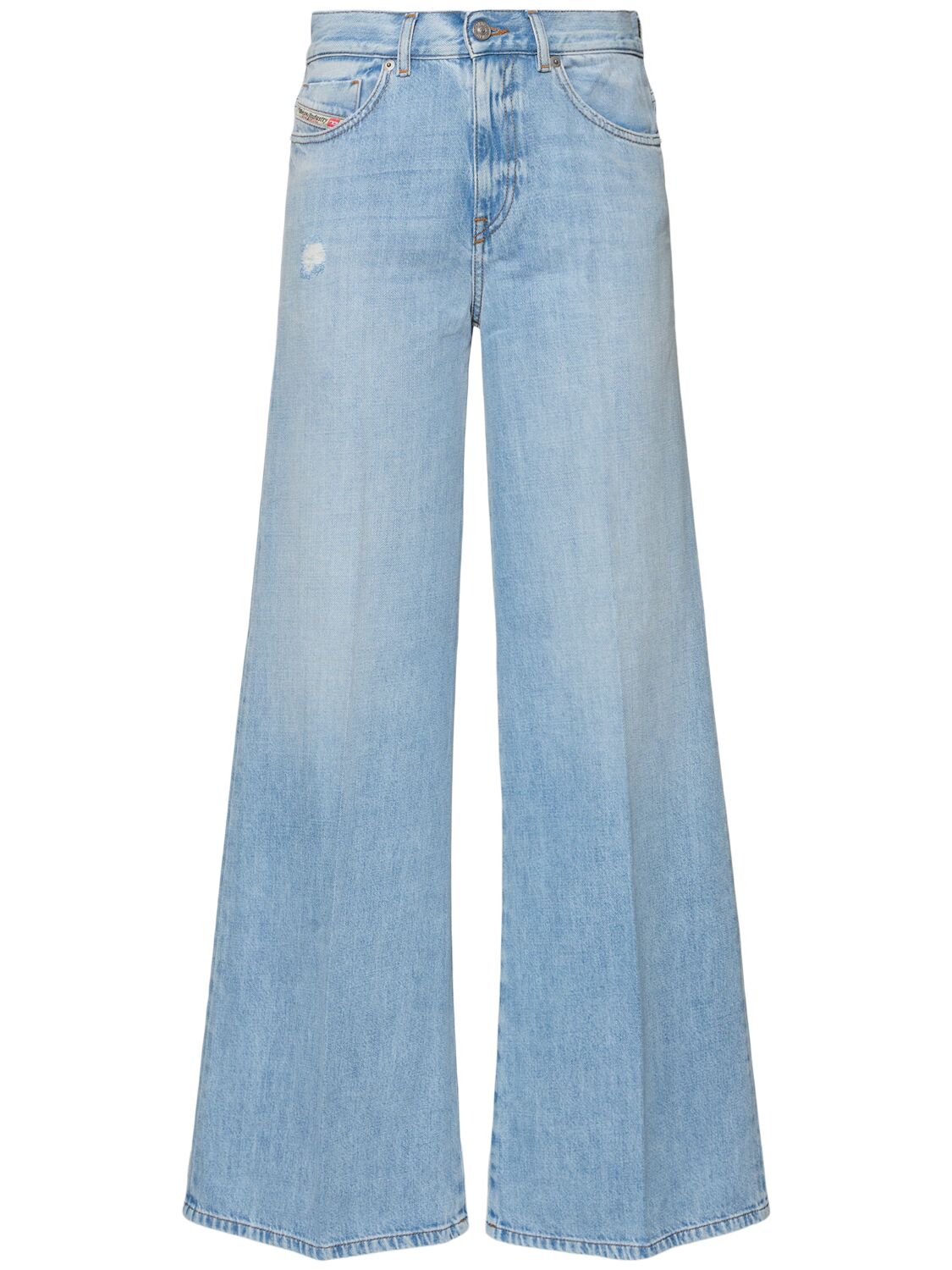 Diesel 1978 D-akemi High Rise Wide Jeans In Blue