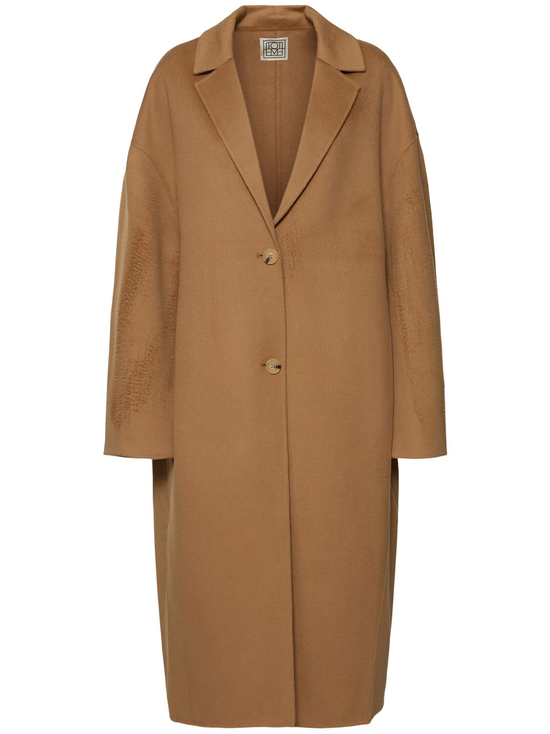 Totême Doublé Cocoon Wool Coat In Brown