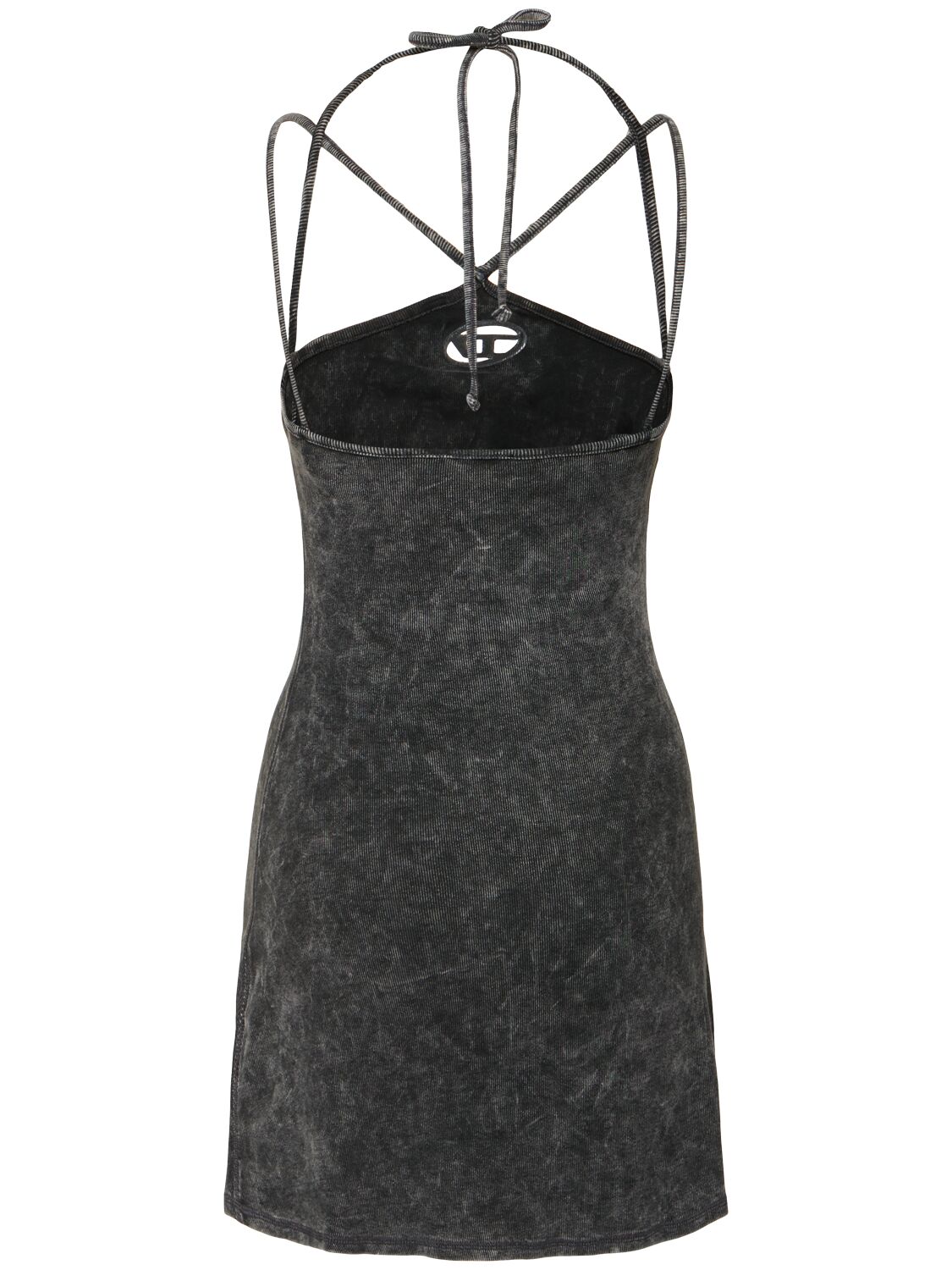 Shop Diesel D-maryn Mini Dress In Grey/multi