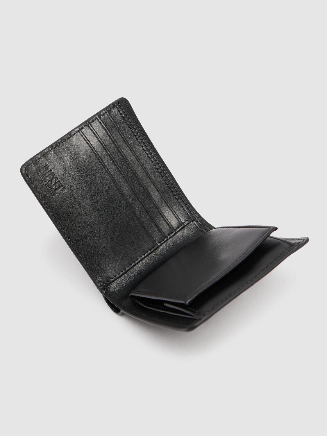 Shop Diesel Holi-d Billfold Coin Wallet In Black