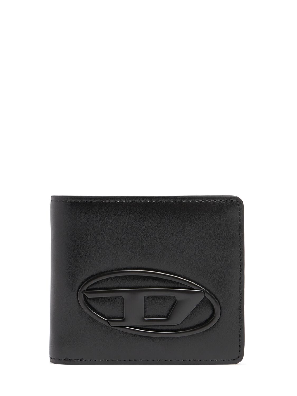 Shop Diesel Holi-d Billfold Coin Wallet In Black