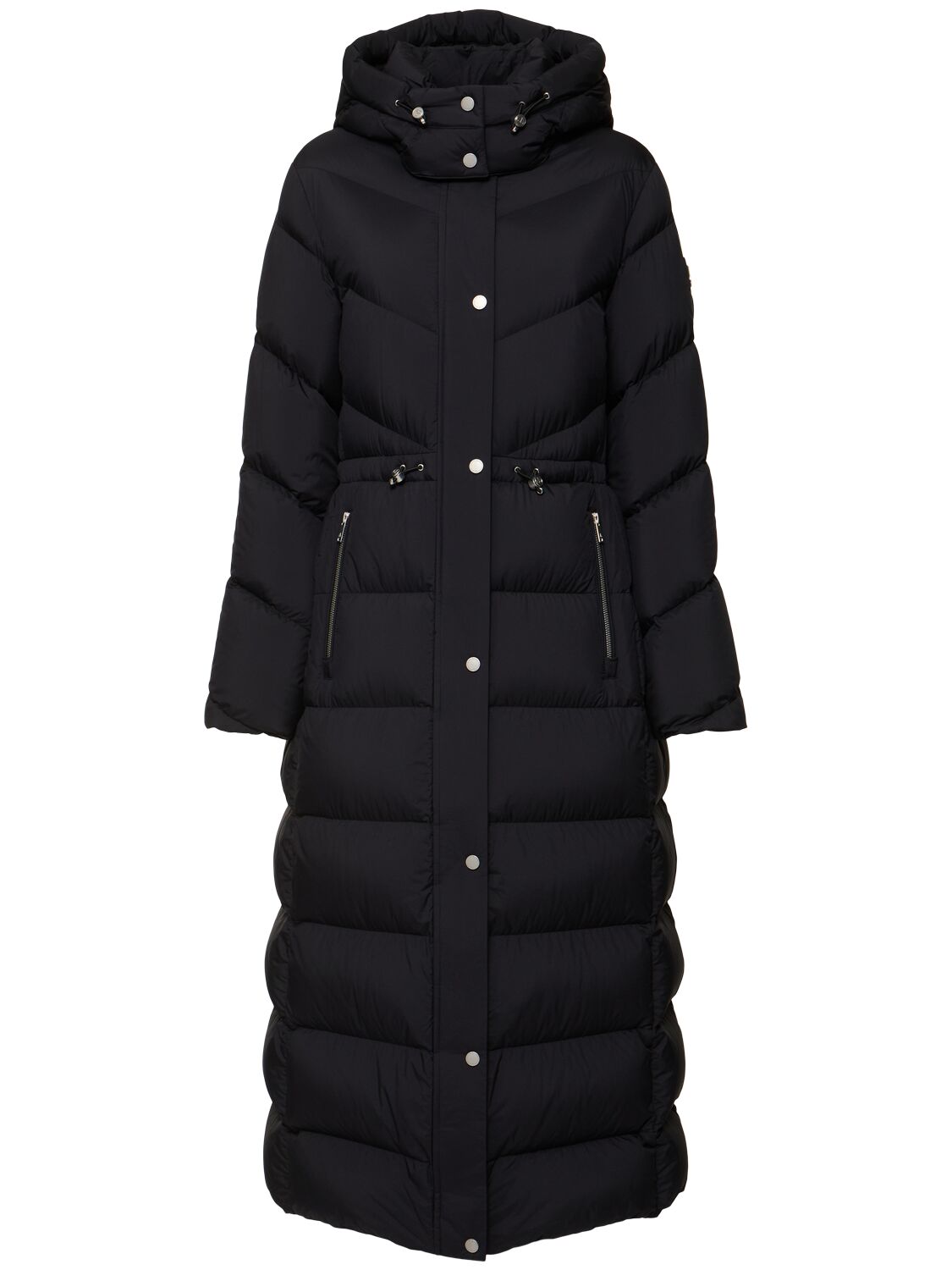 Moose Knuckles Belle Cote Long Puffer In Black