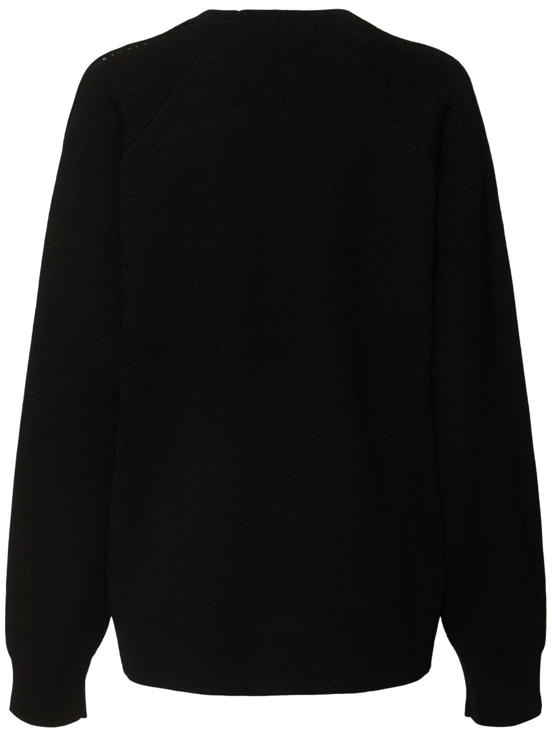Y-3 WOOL BLEND KNIT CREWNECK SWEATER 