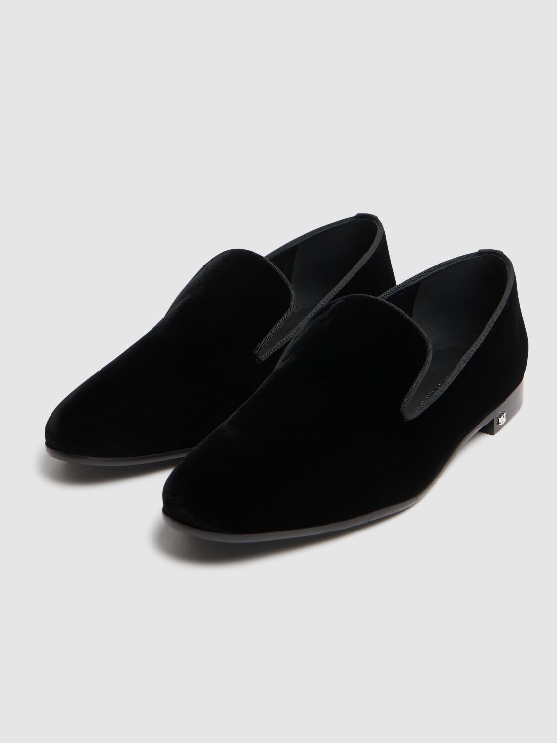 Shop Max Mara 10mm Velvet Slippers In Black