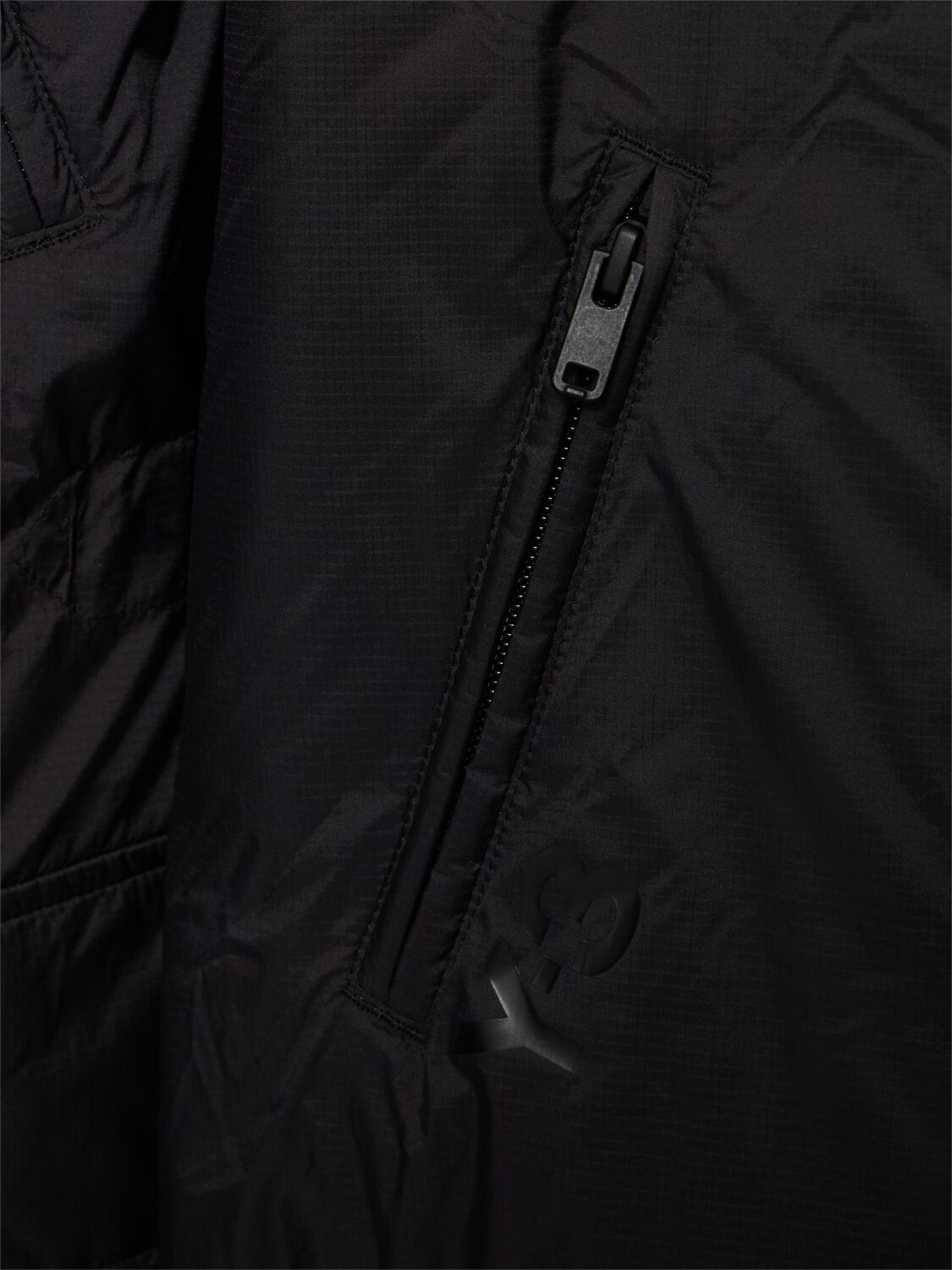 Shop Y-3 Padded Recycled Tech Parka In Black