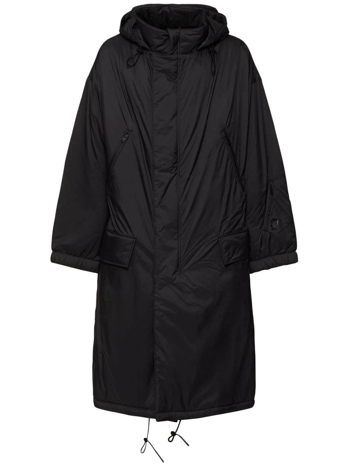 Shop Y-3 Padded Recycled Tech Parka In Black