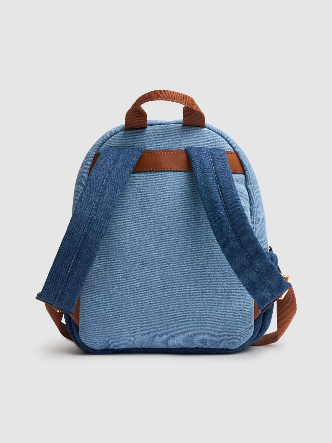 Shop Chloé Cotton Denim Backpack In Blue