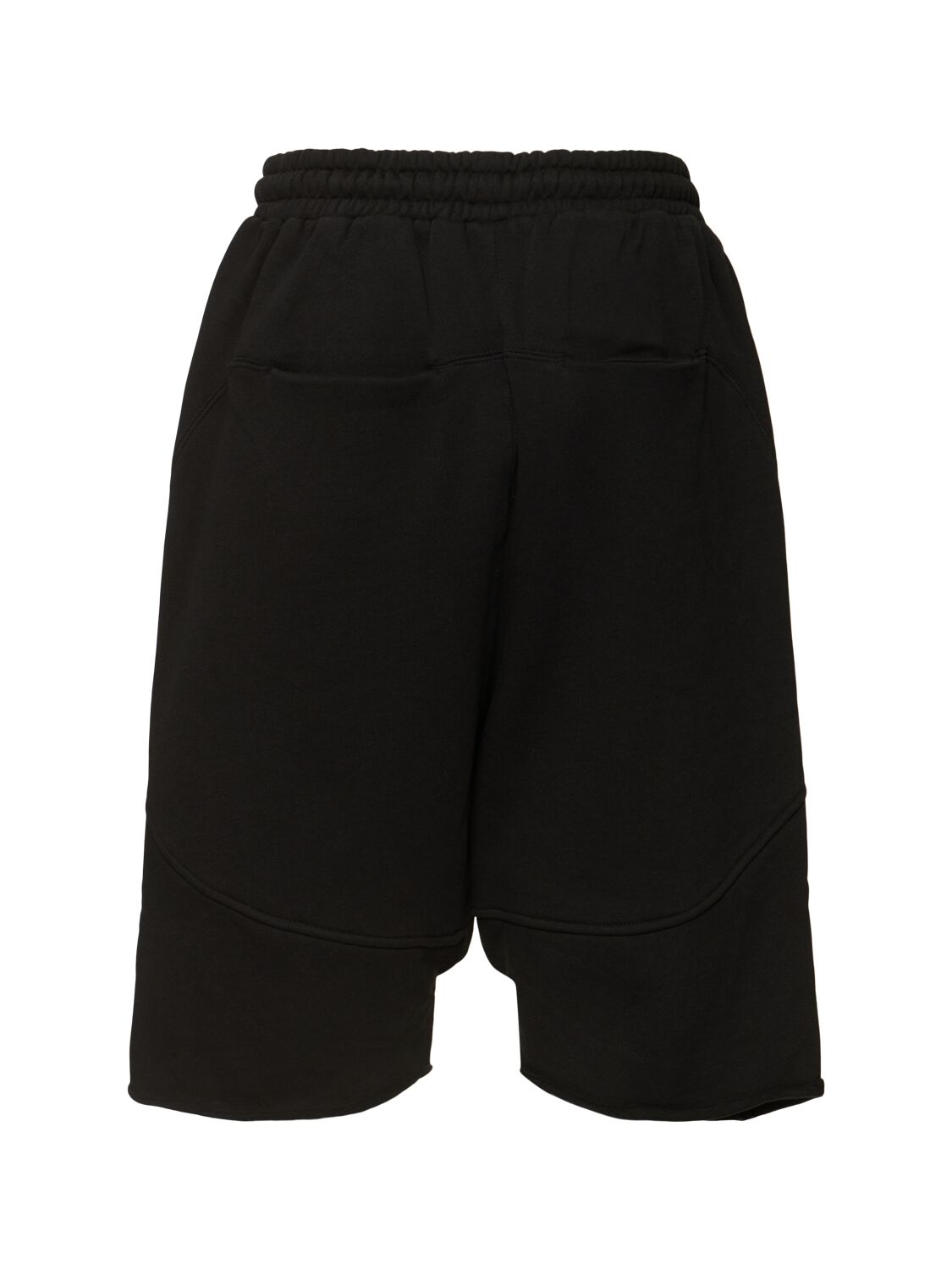 Entire Studios Washed Organic Cotton Drawstring Shorts In Soot