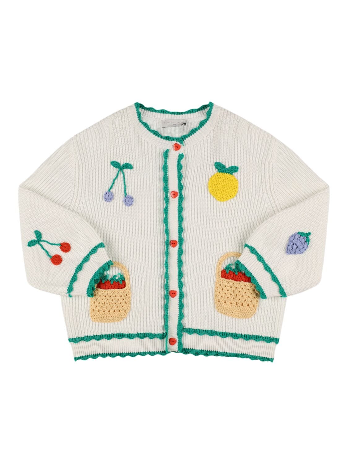 Cotton Knit Crochet Cardigan