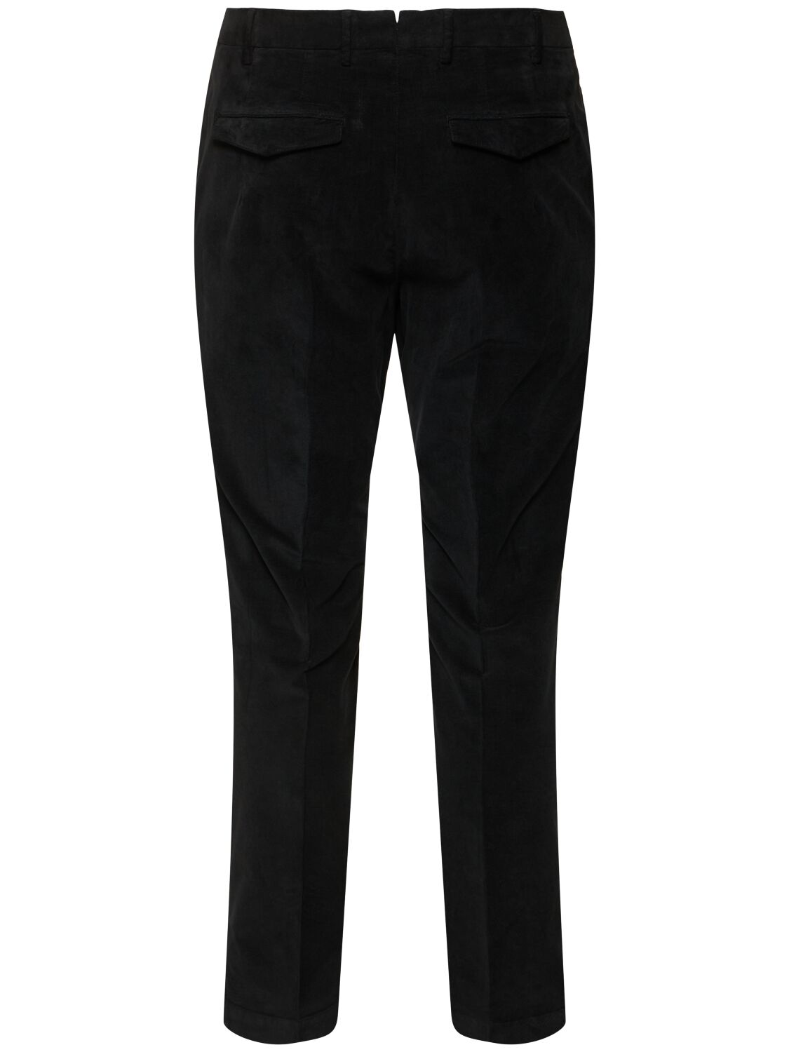 Shop Pt Torino Master Stretch Cotton Blend Satin Pants In Black