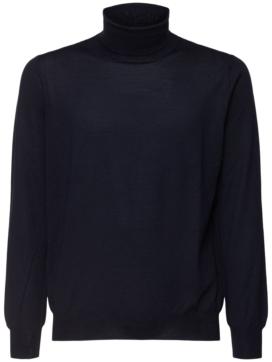 Lardini Wool Turtleneck Sweater In Blue