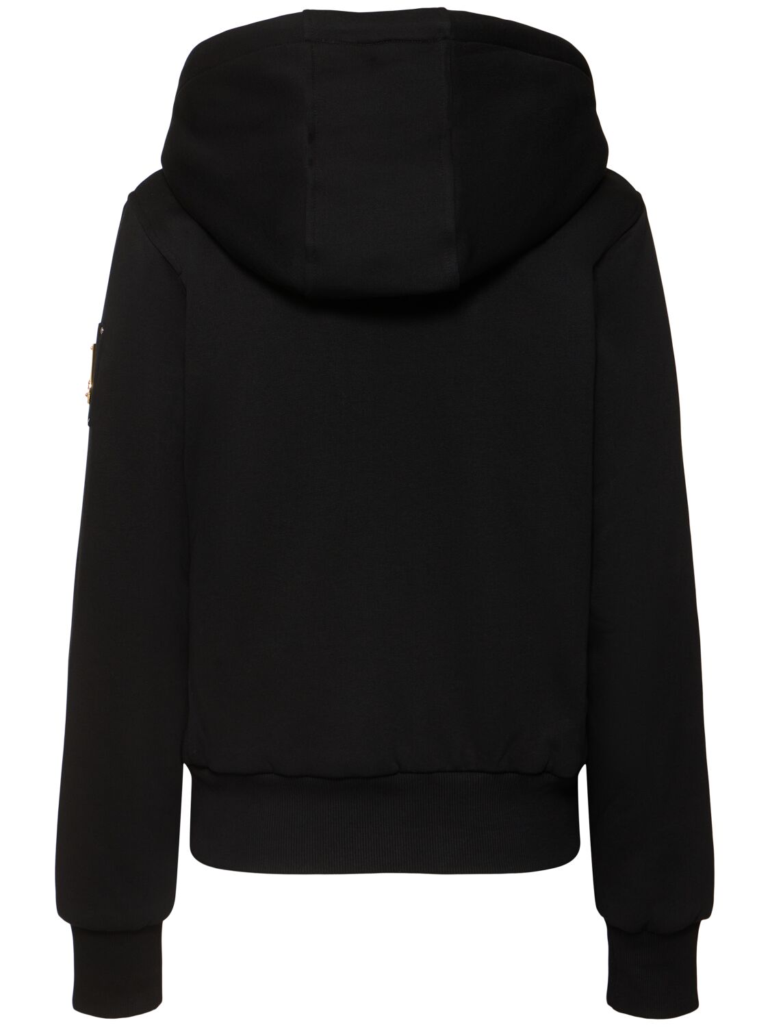 Shop Moose Knuckles Madison Bunny Zipped Hoodie In Black