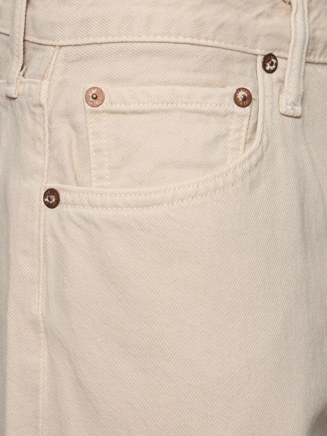 Shop Agolde Low Slung Baggy Jeans In Beige