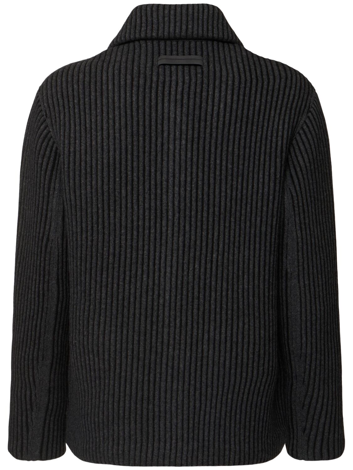 Shop Zegna Wool Blend Chore Jacket In Dark Grey