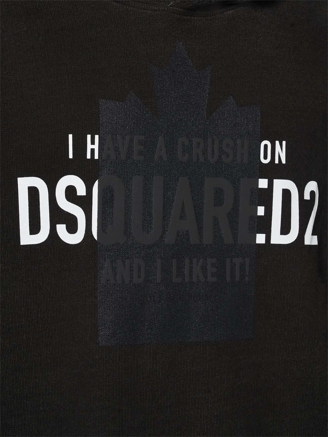 Shop Dsquared2 Relax Fit Sweatshirt Hoodie In Black