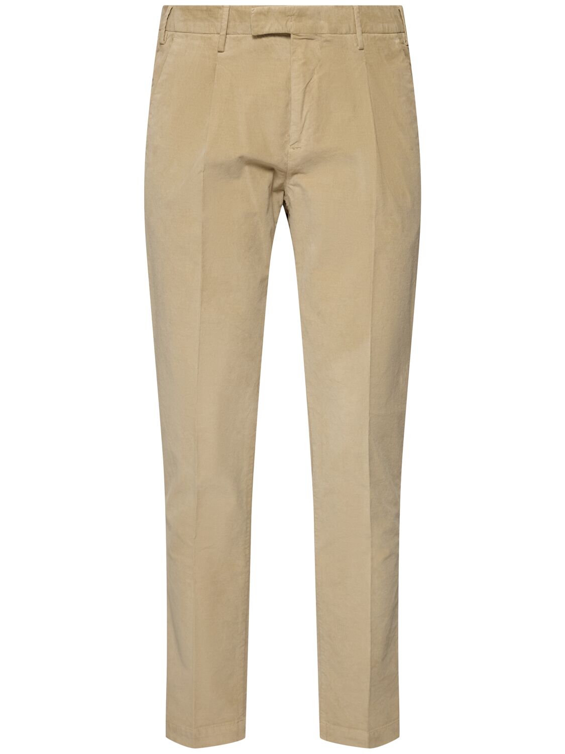 Pt Torino Master Stretch Cotton Blend Satin Pants In Brown