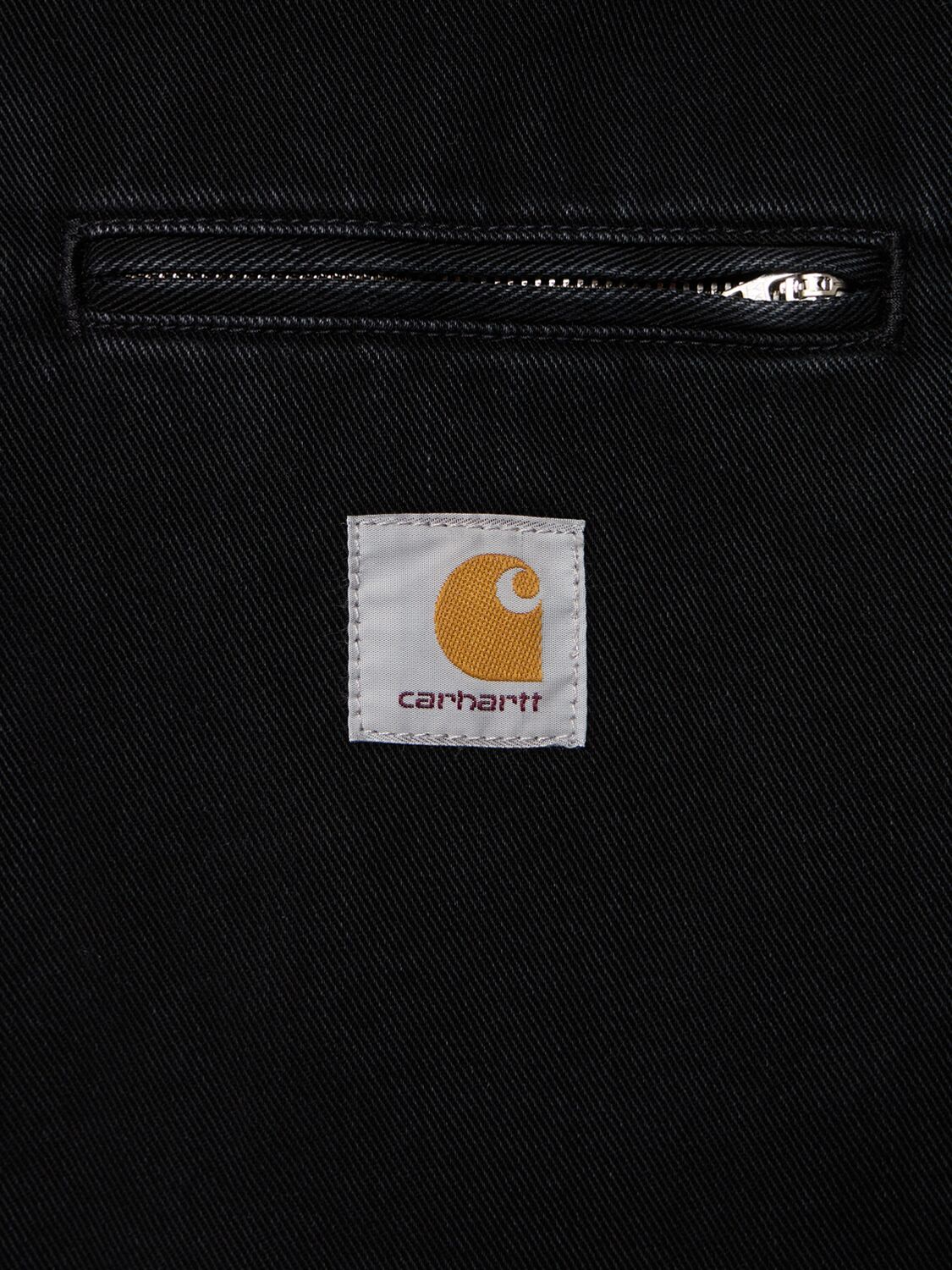 Shop Carhartt Maitland Herald Denim Jacket In Black/wall