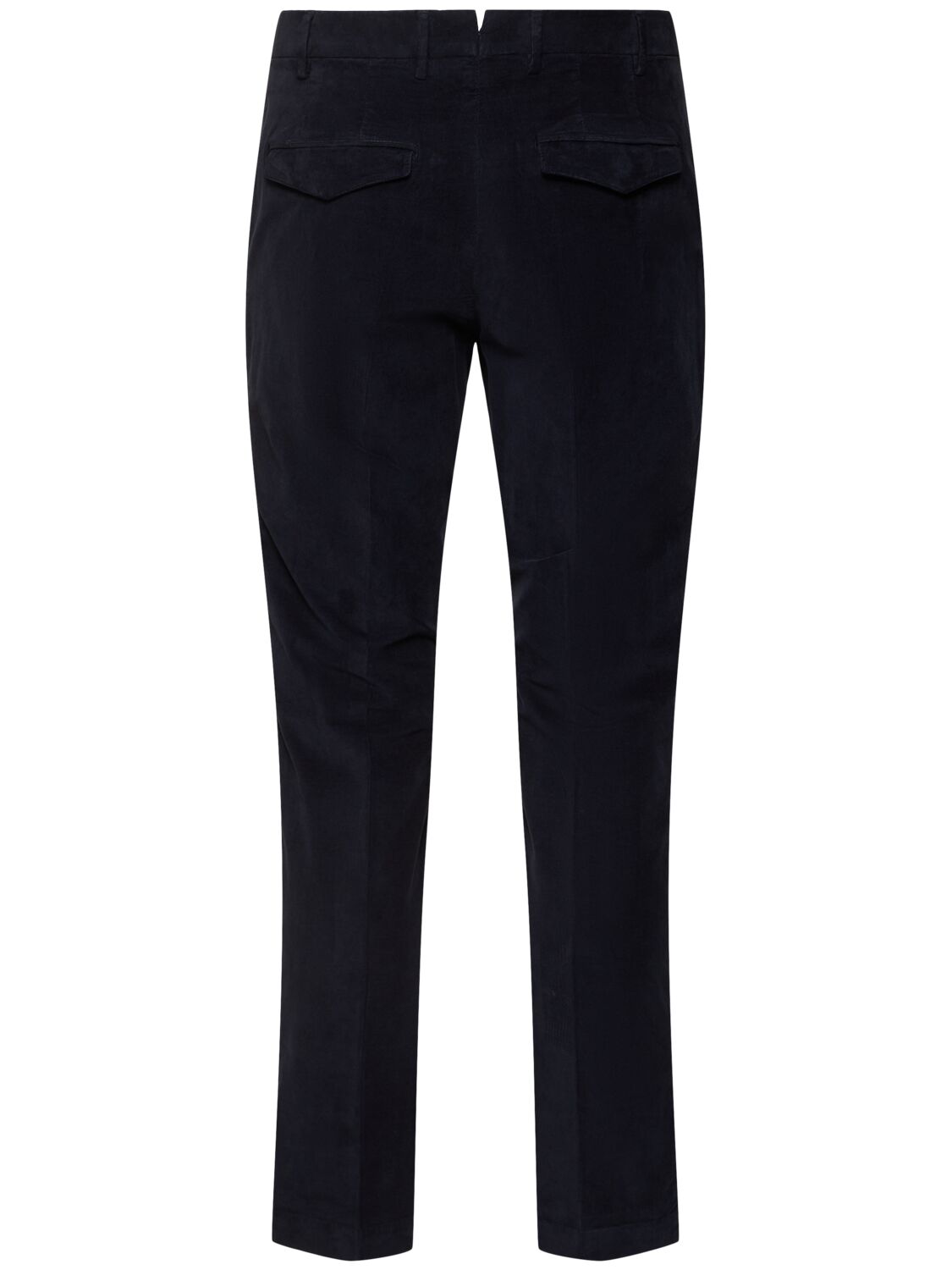 Shop Pt Torino Master Stretch Cotton Blend Satin Pants In Navy