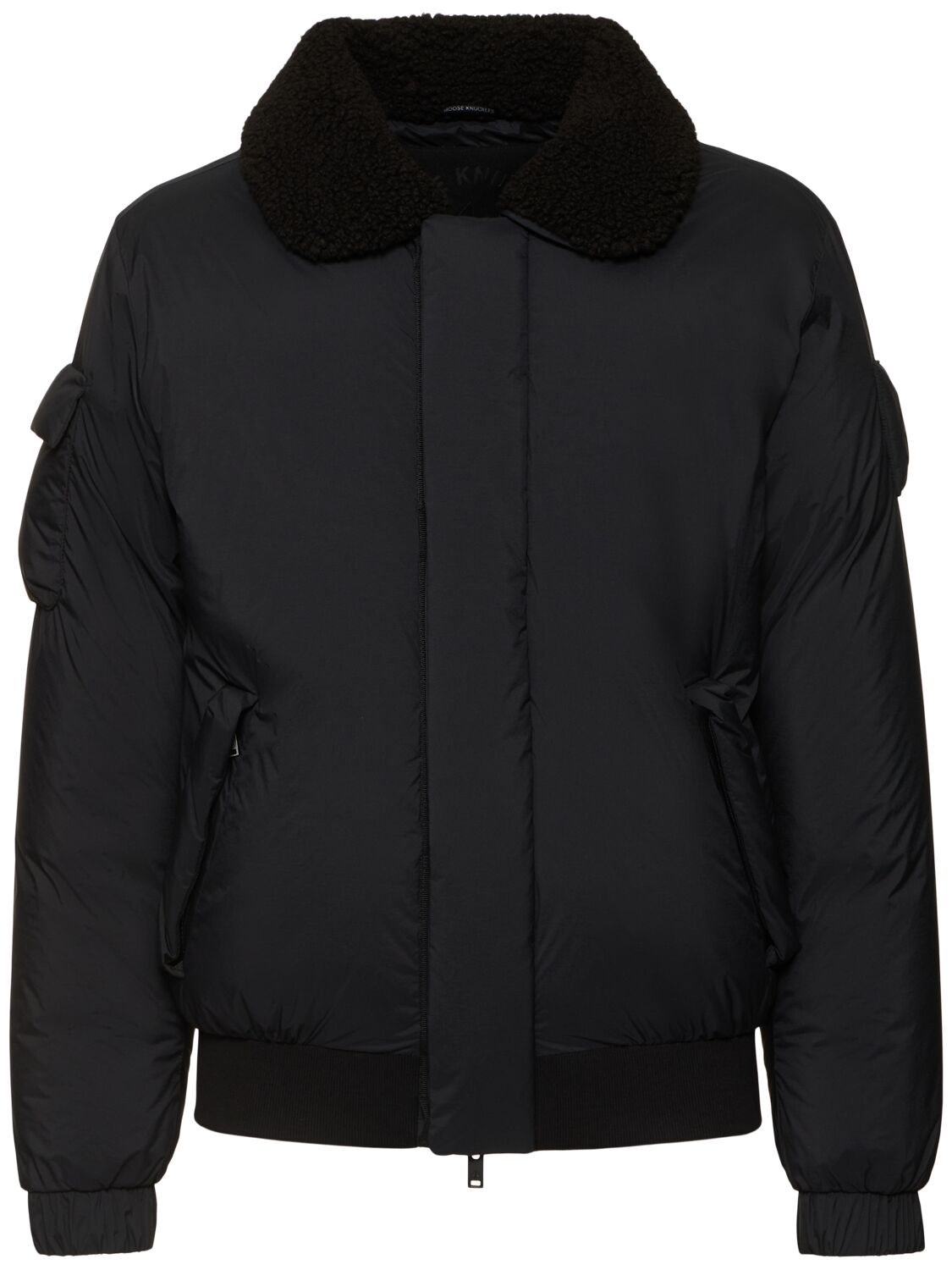 Shop Moose Knuckles Bruce Relaxed Fit Down Bomber Jacket In Black