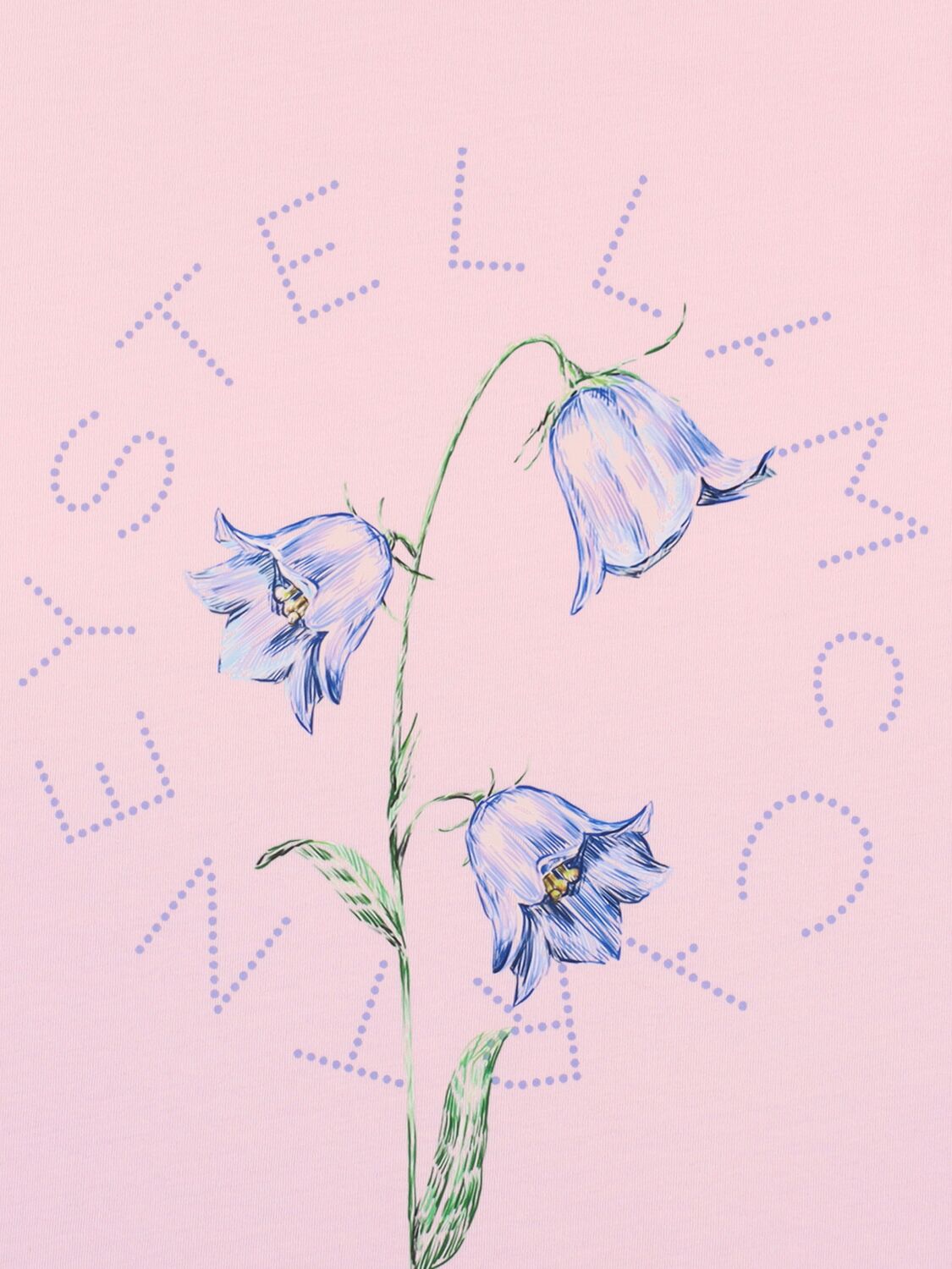 Stella Mccartney Printed Cotton Jersey T-shirt In Pink