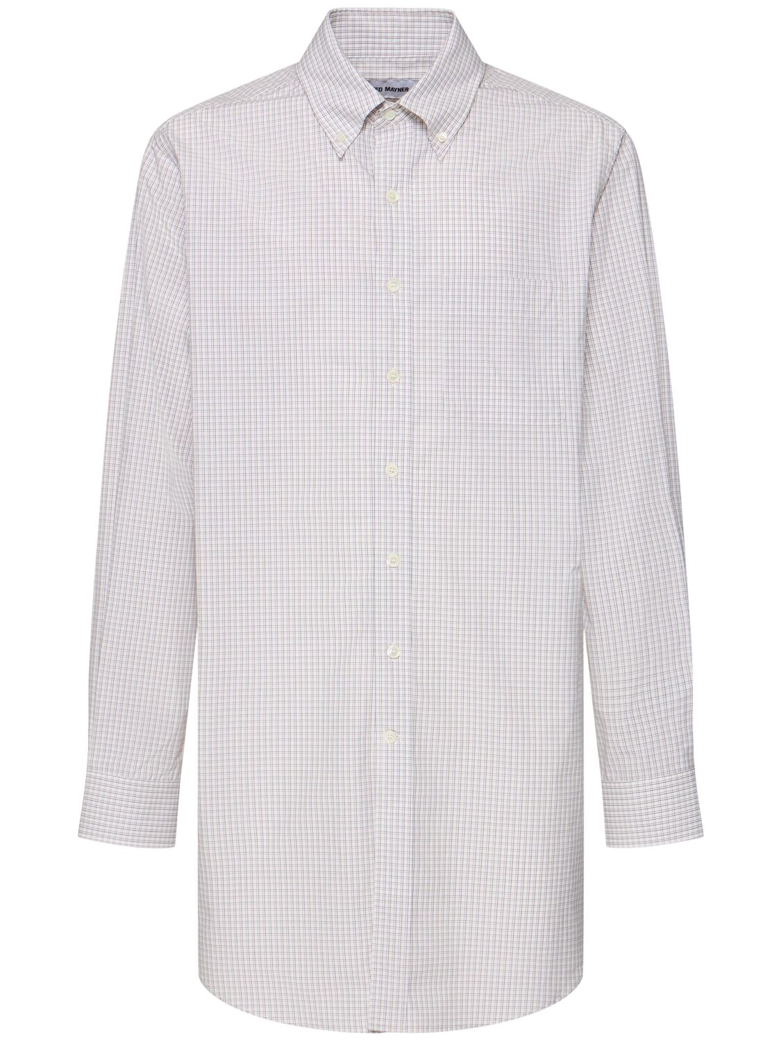 HED MAYNER STRIPED COTTON SHIRT 