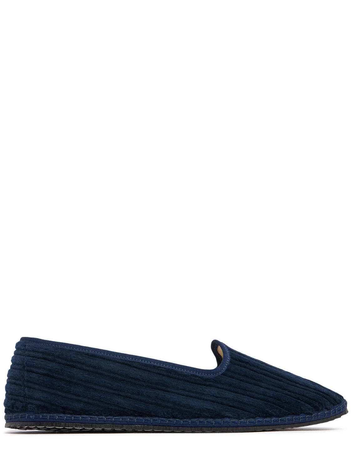 Vibi Venezia 10mm Canaletto Velvet Slippers In Blue