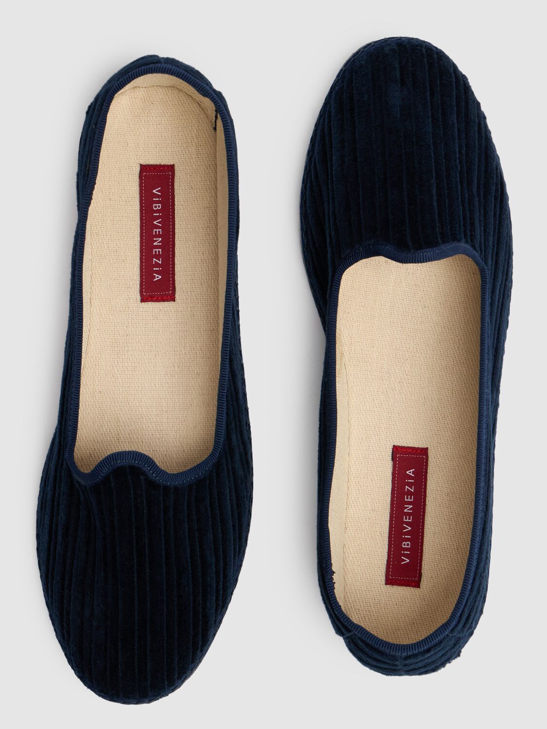 Shop Vibi Venezia 10mm Canaletto Velvet Slippers In Blue