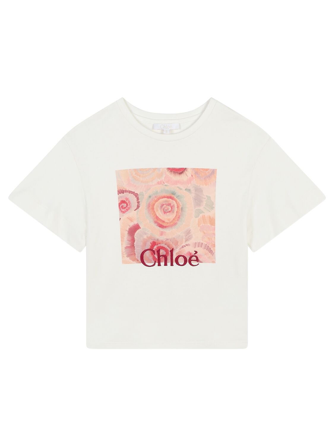 Chloé Cotton Interlock T-shirt In White