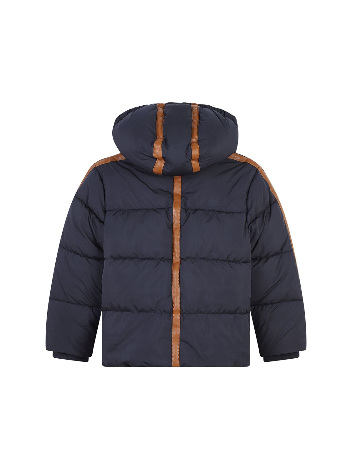 Chloé Hooded Poly Puffer Jacket In Blue
