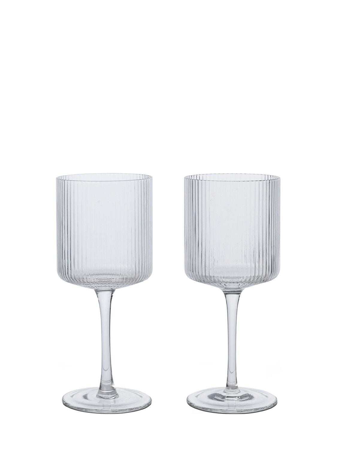 Set Of 2 Ripple White Wine Glasses