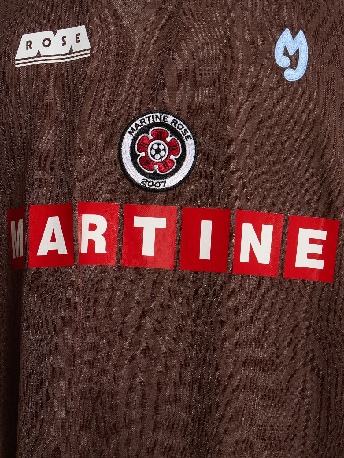 Shop Martine Rose Football Top In Brown