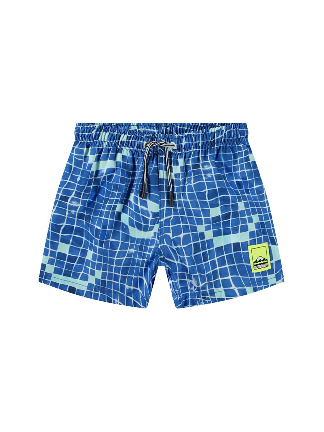 Molo Printed Recycled Nylon Swim Shorts In Blue