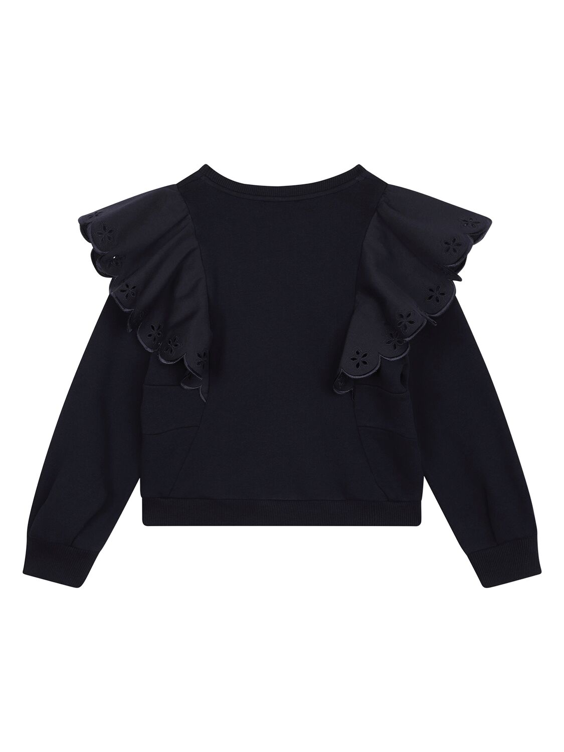 Shop Chloé Cotton Sweatshirt In Blue