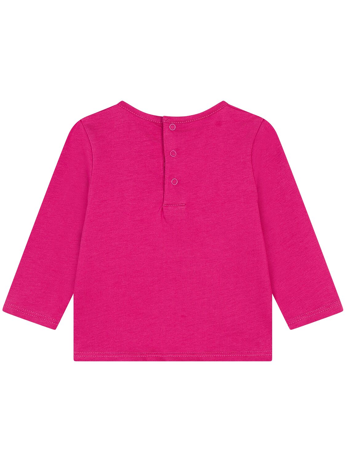 Shop Chloé Cotton Jersey T-shirt In Fuchsia