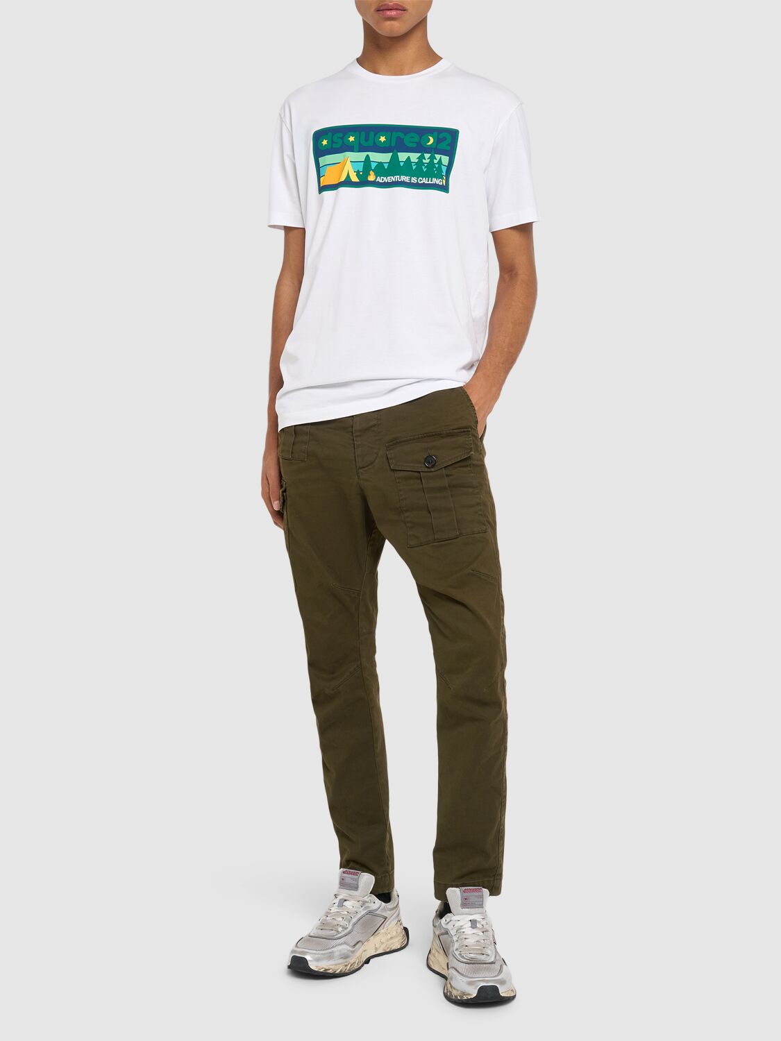 Dsquared2 Cool Fit Cotton T-shirt In White