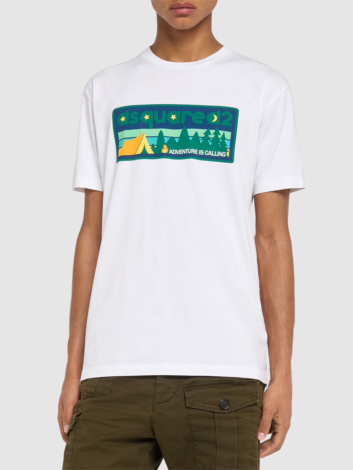 Dsquared2 Cool Fit Cotton T-shirt In White
