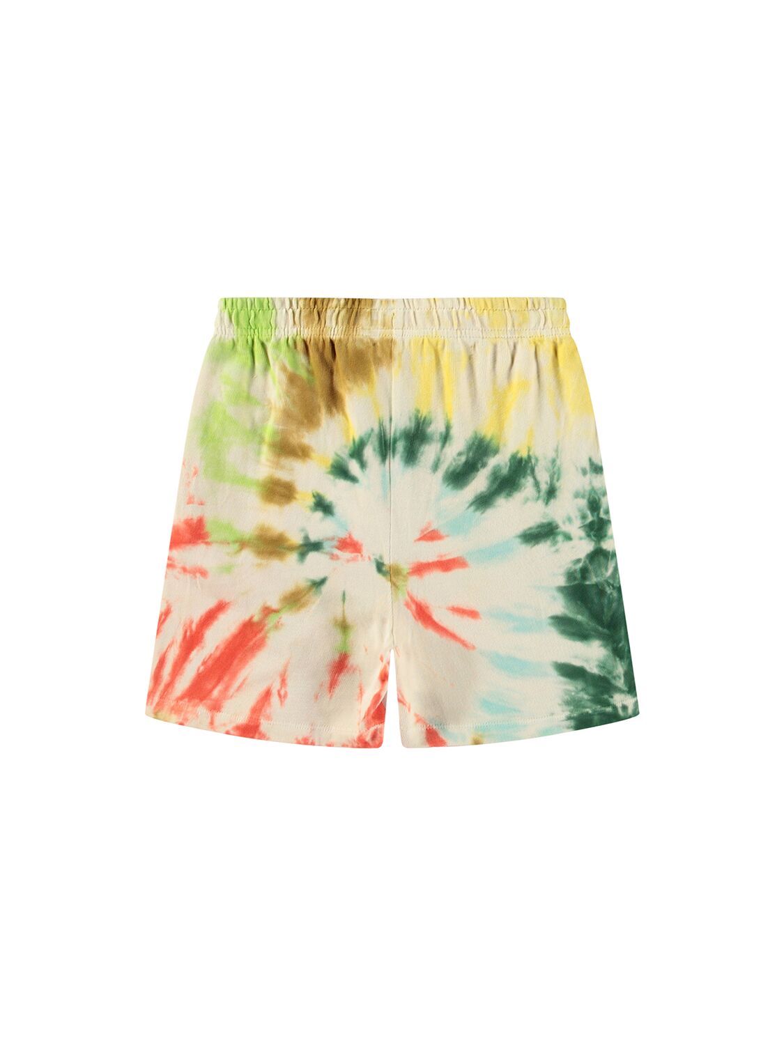Molo Tie Dye Organic Cotton Sweat Shorts In Multicolor