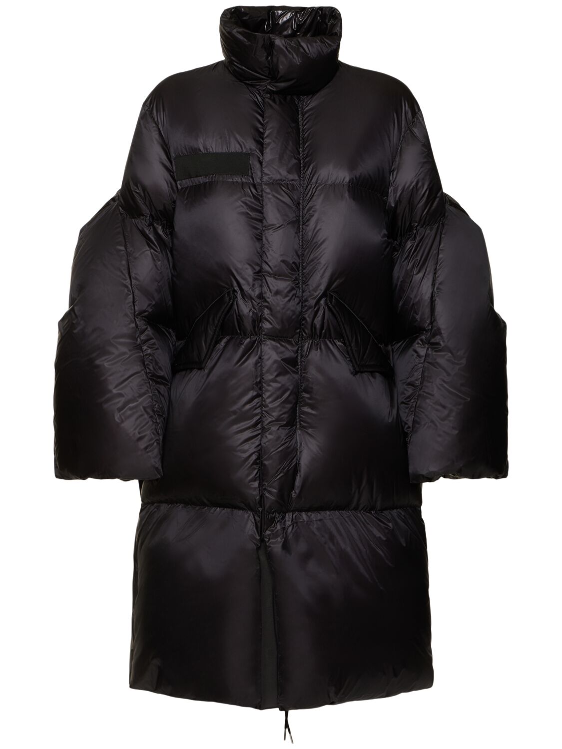 Sacai Padded Long Jacket In Black