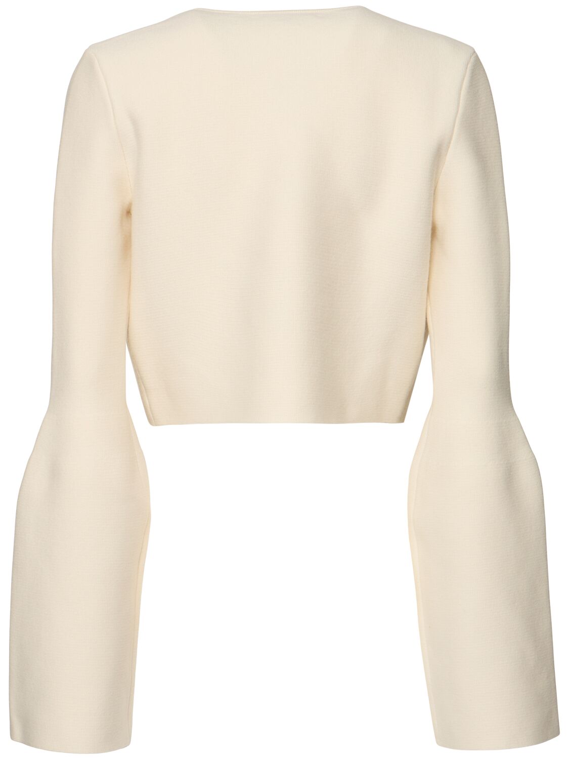 Shop Gabriela Hearst Katlin Wool Knit Jacket In Ivory