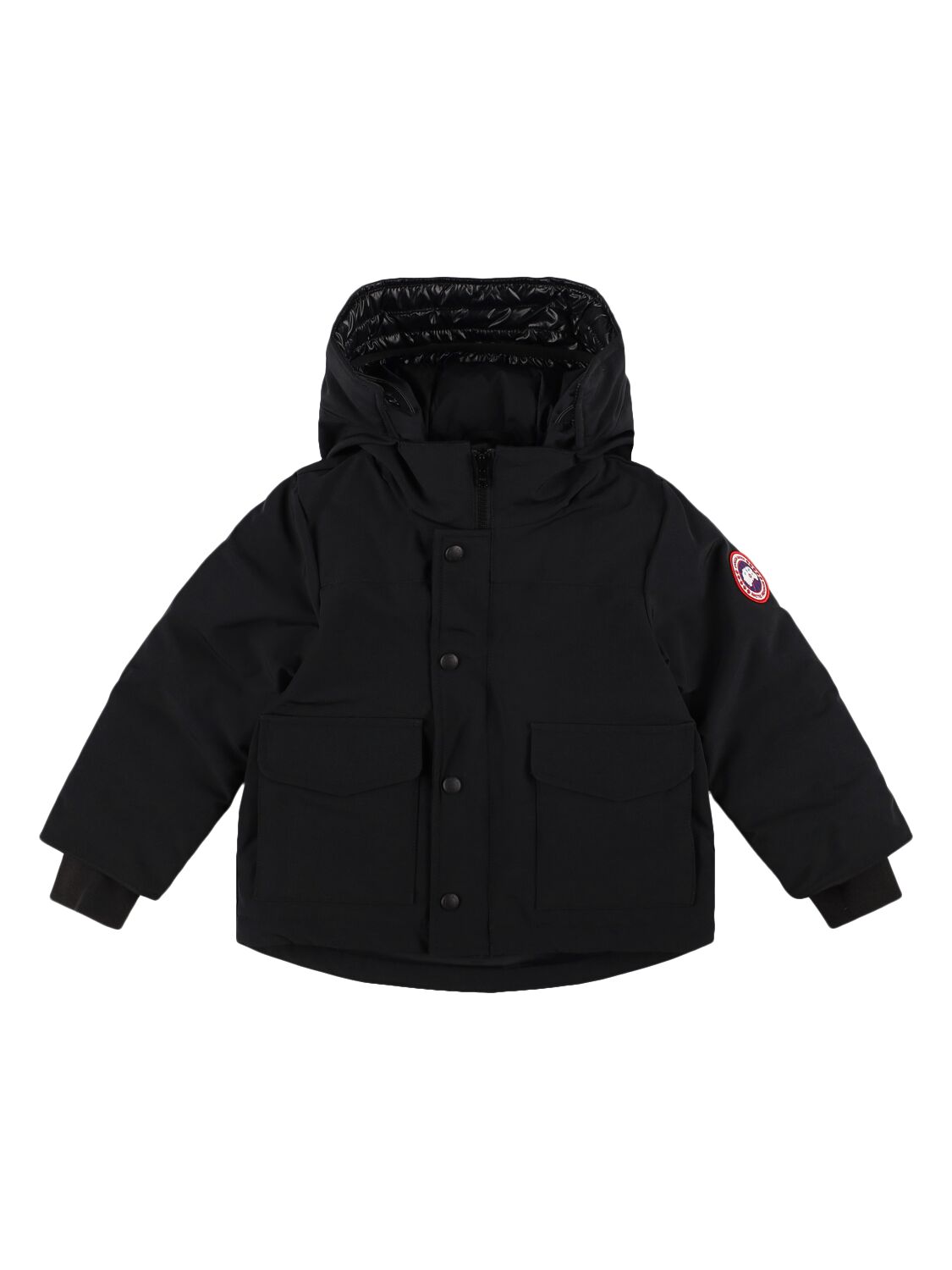 Canada Goose Poly & Cotton Puffer Jacket In Black