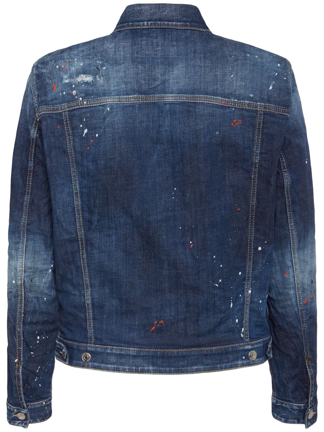 Dsquared2 Dan Jean Jacket With Destroyed Effect In Navy