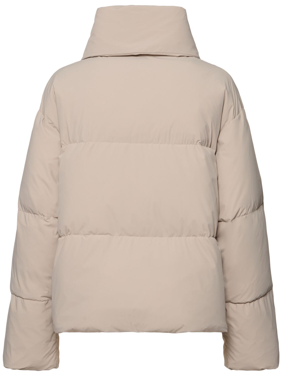 Shop Aspesi Laryn Nylon Puffer Jacket In Beige