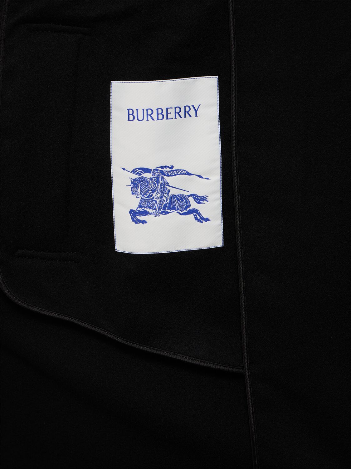 Shop Burberry Cashmere Long Coat In Black