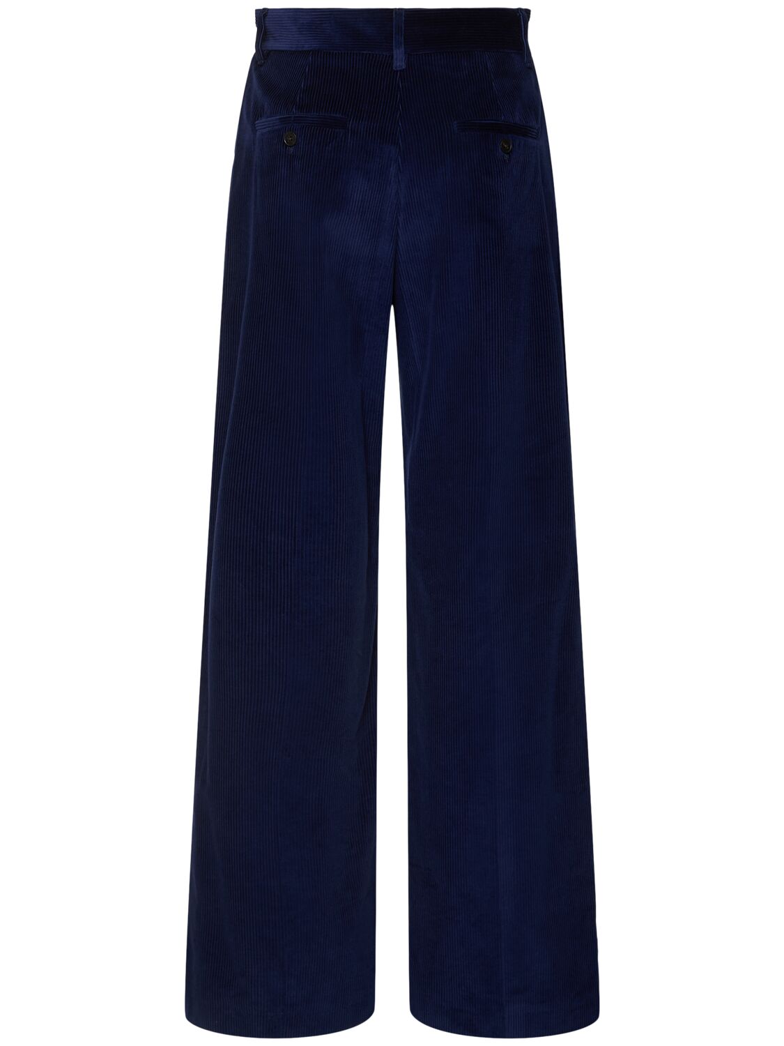 Shop Weekend Max Mara Tania Corduroy Wide Pants In Blue