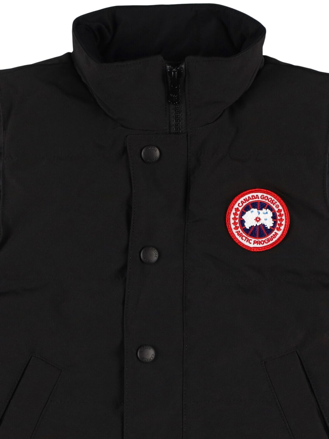 Shop Canada Goose Poly & Cotton Down Vest In Black