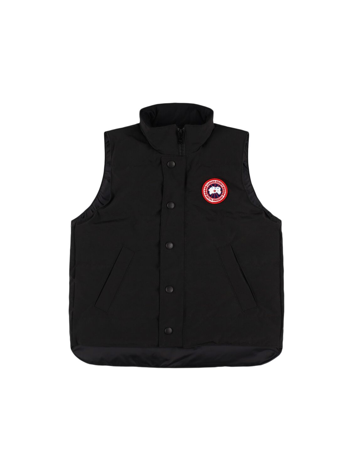 Canada Goose Poly & Cotton Down Vest In Black