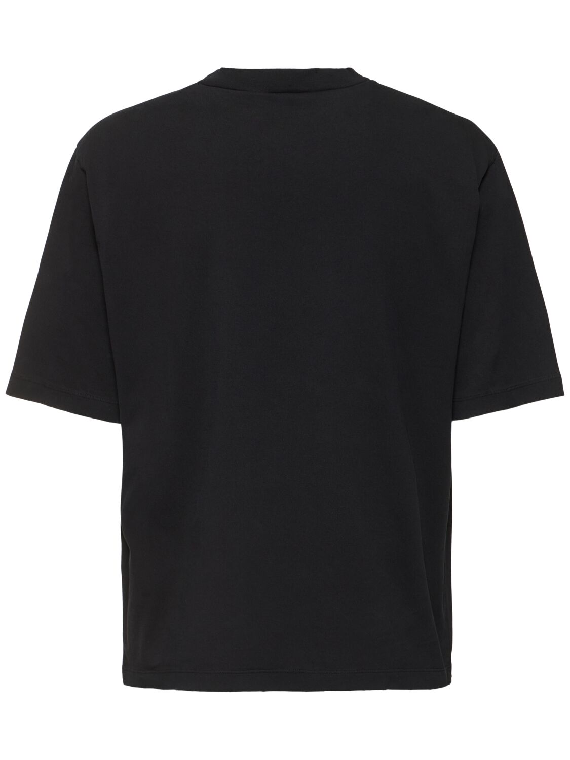 Shop Dsquared2 Cotton Jersey Printed T-shirt In Black