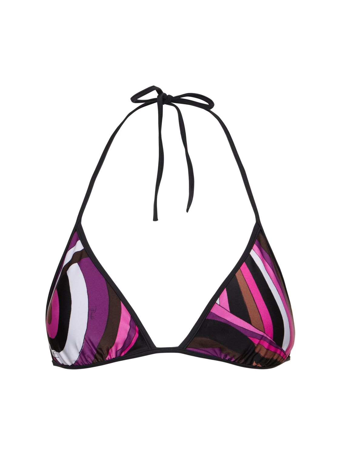 Printed Lycra Triangle Bikini Top